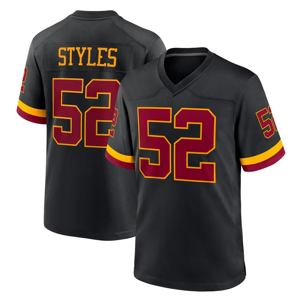 Punc W.Commanders #52 Sonny Styles Player Black Limited Home Game Stitched Jerseys