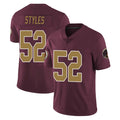 Punc W.Commanders #52 Sonny Styles Player Burgundy Alternate Vapor Untouchable Home Game Stitched Jerseys