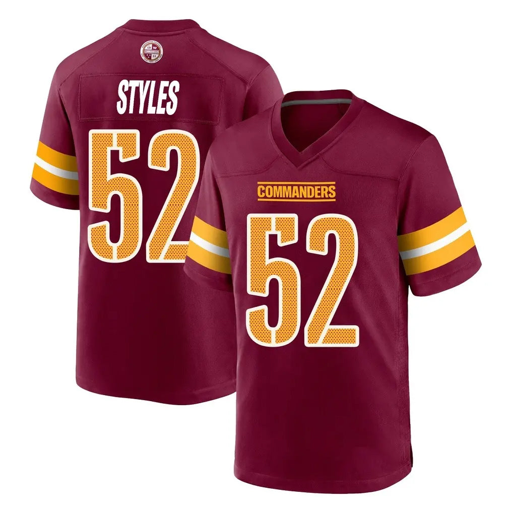 Punc W.Commanders #52 Sonny Styles Player Burgundy Home Game Stitched Jerseys