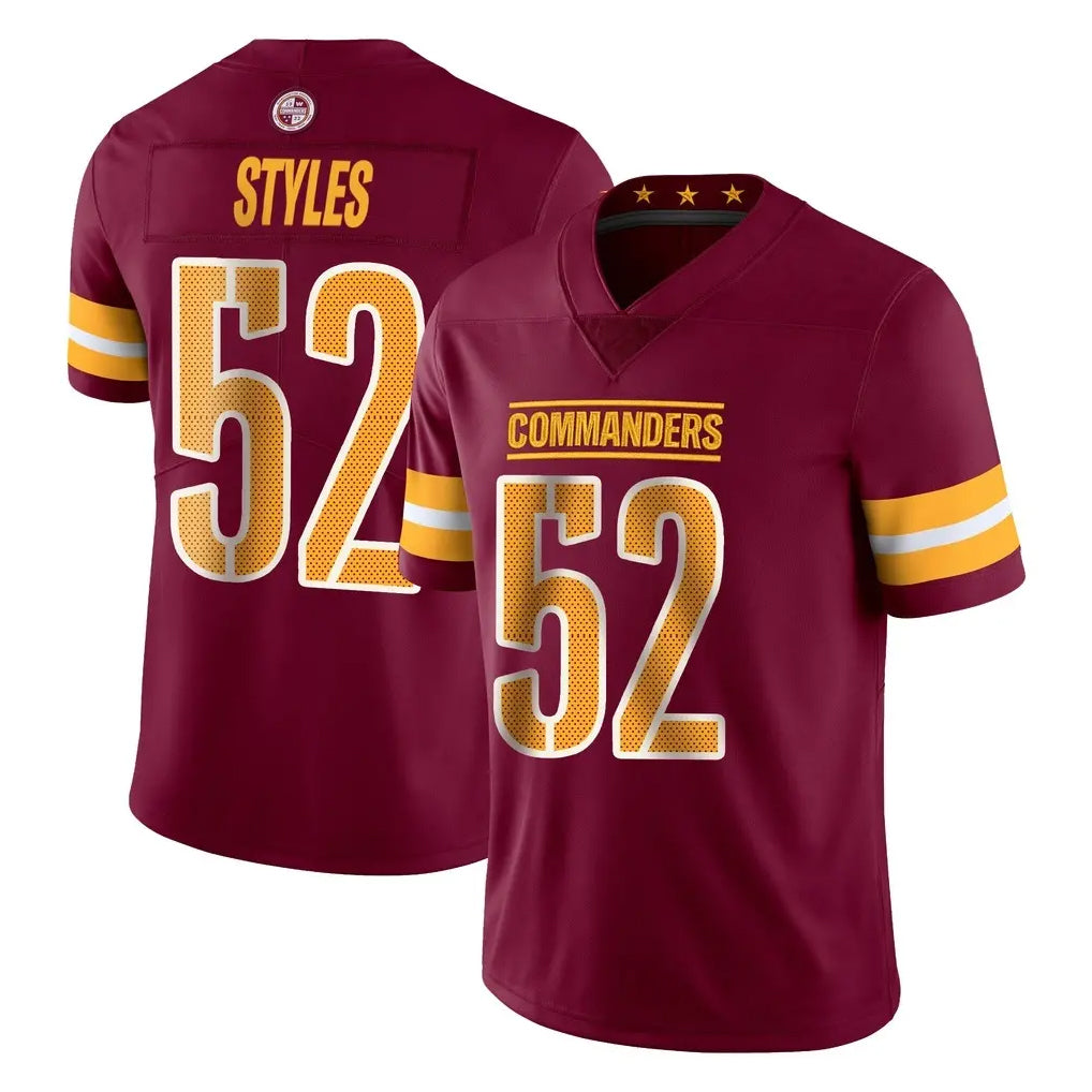 Punc W.Commanders #52 Sonny Styles Player Burgundy Limited Vapor Home Game Stitched Jerseys