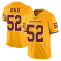 Punc W.Commanders #52 Sonny Styles Player Gold Limited Color Rush Home Game Stitched Jerseys