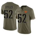 Punc W.Commanders #52 Sonny Styles Player Olive Salute To Service Limited Home Game Stitched Jerseys