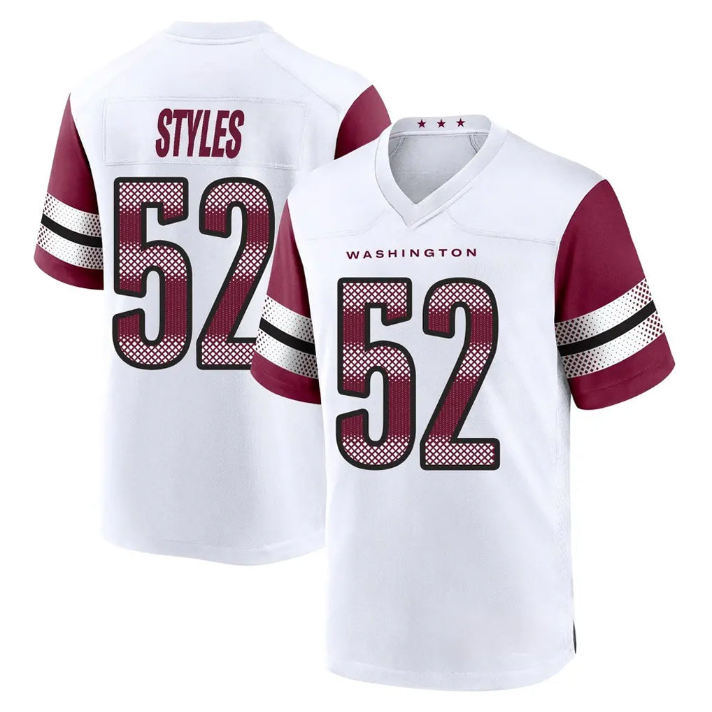 Punc W.Commanders #52 Sonny Styles Player White Game Home Stitched Jerseys