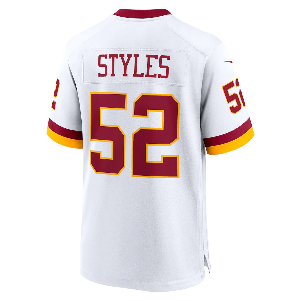 Punc W.Commanders #52 Sonny Styles White Game Super Bowl Era Stitched Jerseys
