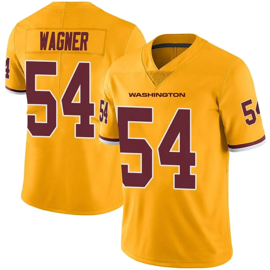 Punc W.Commanders #54 Bobby Wagner Player Limited Gold Color Rush Stitched Jerseys