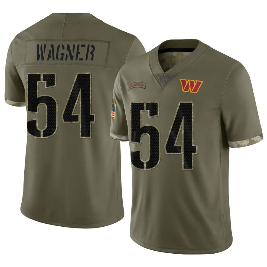 Punc W.Commanders #54 Bobby Wagner Player Olive Salute To Service Limited Stitched Jerseys