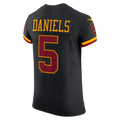 Punc W.Commanders #5 Jayden Daniels Black Alternate Vapor F.U.S.E. Elite Stitched Jerseys