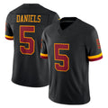 Punc W.Commanders #5 Jayden Daniels Player Black Limited Vapor Home Game Stitched Jerseys