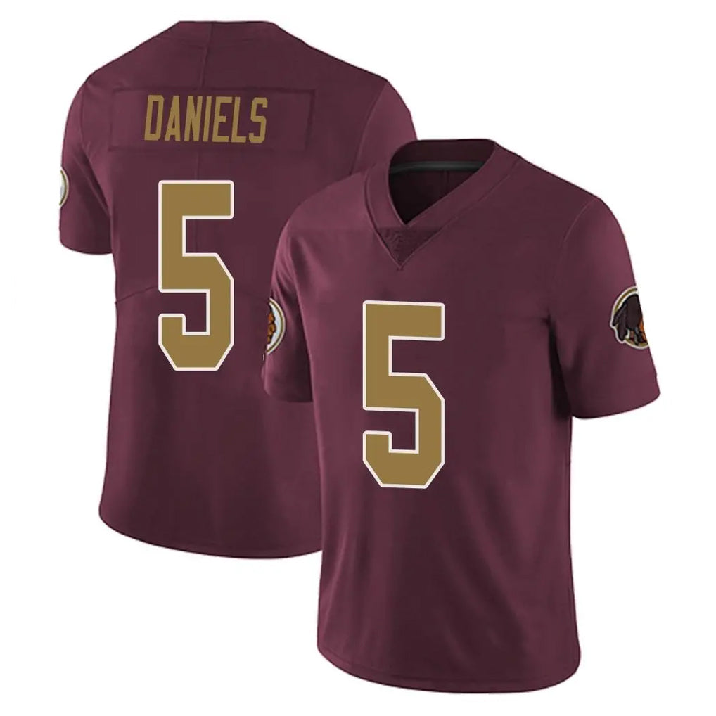Punc W.Commanders #5 Jayden Daniels Player Burgundy Alternate Vapor Untouchable Home Game Stitched Jerseys
