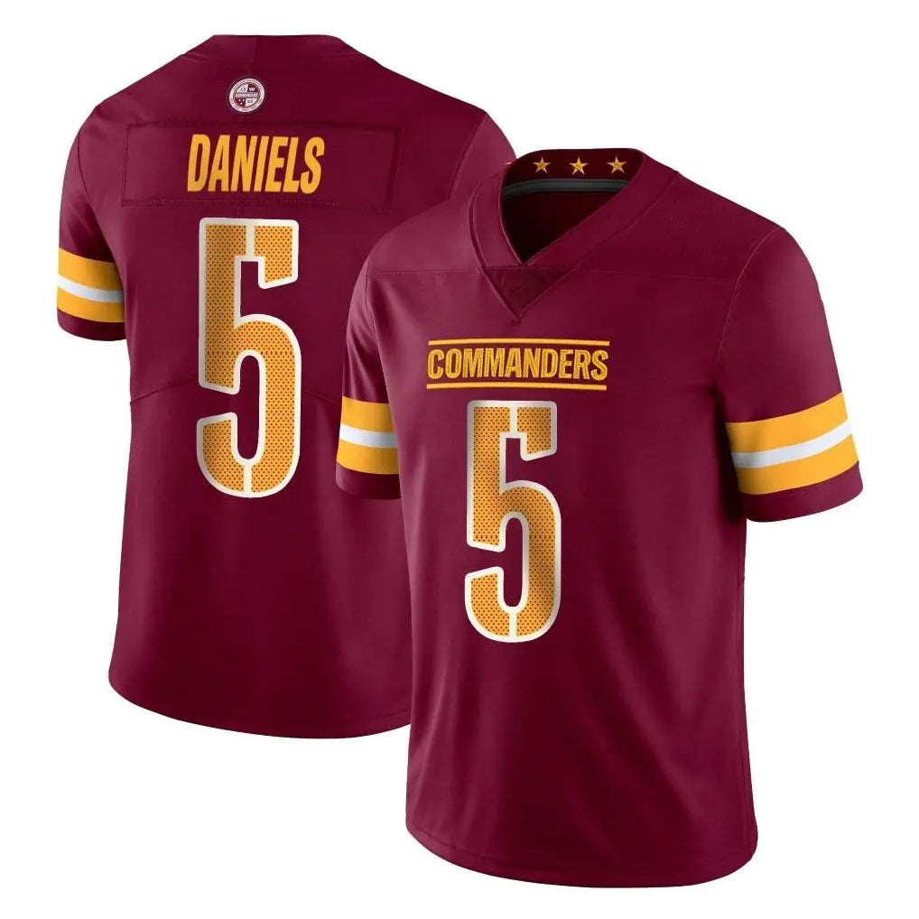 Punc W.Commanders #5 Jayden Daniels Player Burgundy Limited Vapor Home Game Stitched Jerseys