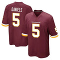 Punc W.Commanders #5 Jayden Daniels Player Burgundy Team Color Home Game Stitched Jerseys