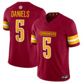 Punc W.Commanders #5 Jayden Daniels Player Burgundy Vapor F.U.S.E. Limited Stitched Jerseys