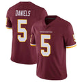 Punc W.Commanders #5 Jayden Daniels Player Burgundy Vapor Limited Stitched Jerseys