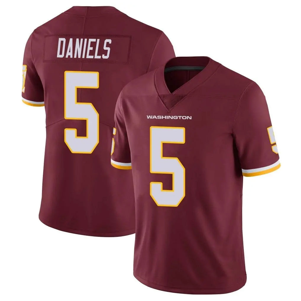 Punc W.Commanders #5 Jayden Daniels Player Burgundy Vapor Limited Stitched Jerseys