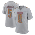 Punc W.Commanders #5 Jayden Daniels Player Gray Atmosphere Fashion Home Game Stitched Jerseys
