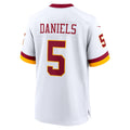 Punc W.Commanders #5 Jayden Daniels Player White Home Game Stitched Jerseys