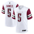 Punc W.Commanders #5 Jayden Daniels White 2024 Draft First Round Pick Player Game Stitched Jerseys