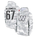 Punc W.Commanders #67 Nick Allegretti Player Arctic Camo Limited Salute to Service Pullover Hoodies Game Stitched Jerseys