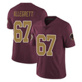 Punc W.Commanders #67 Nick Allegretti Player Burgundy Alternate Vapor Untouchable Home Game Stitched Jerseys