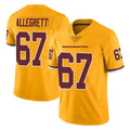 Punc W.Commanders #67 Nick Allegretti Player Gold Limited Color Rush Home Game Stitched Jerseys