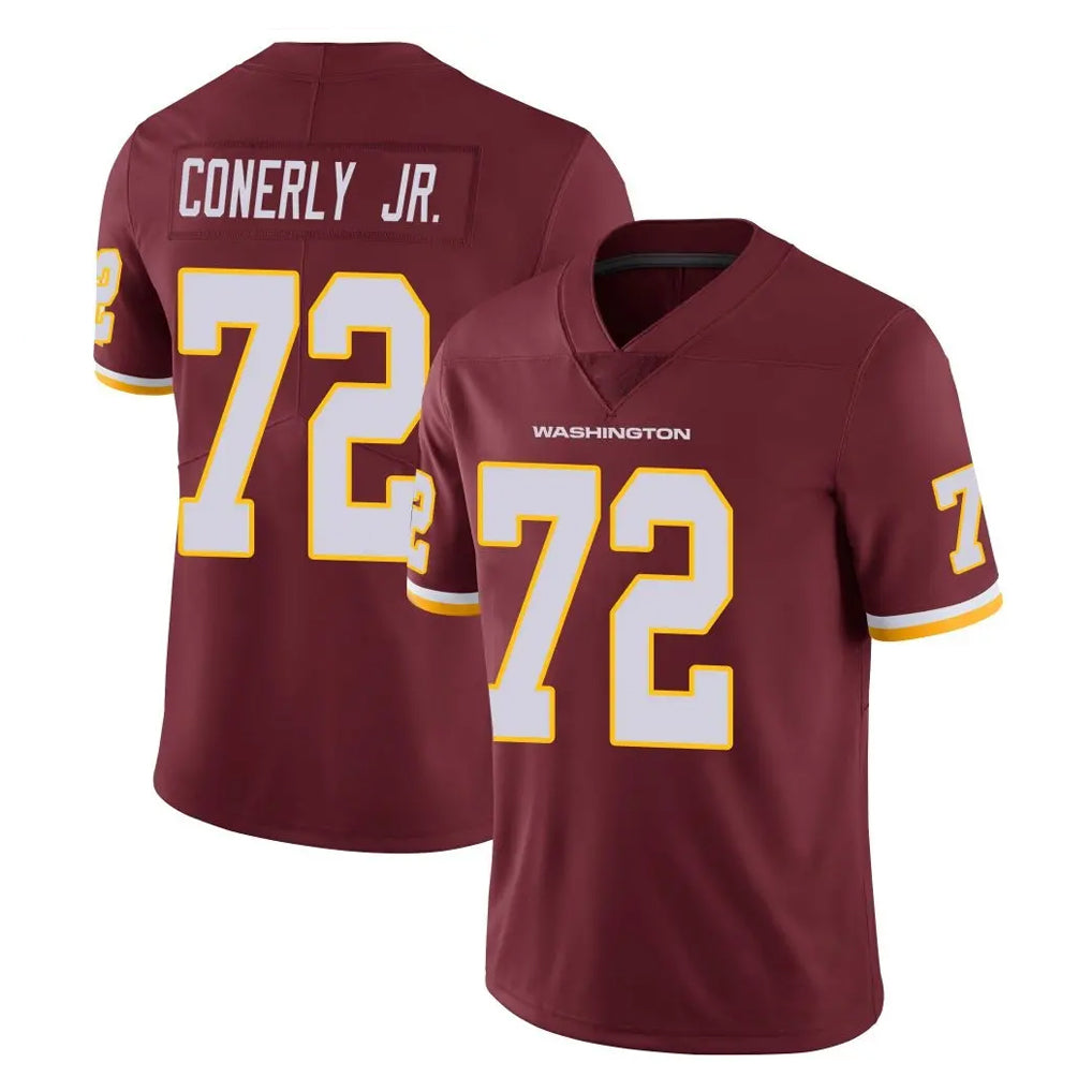 Punc W.Commanders #72 Josh Conerly Jr. Player Burgundy Limited Team Color Vapor Untouchable Home Game Stitched Jerseys