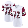 Punc W.Commanders #72 Josh Conerly Jr. Player White Game Home Stitched Jerseys