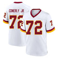Punc W.Commanders #72 Josh Conerly Jr. Player White Home Game Stitched Jerseys