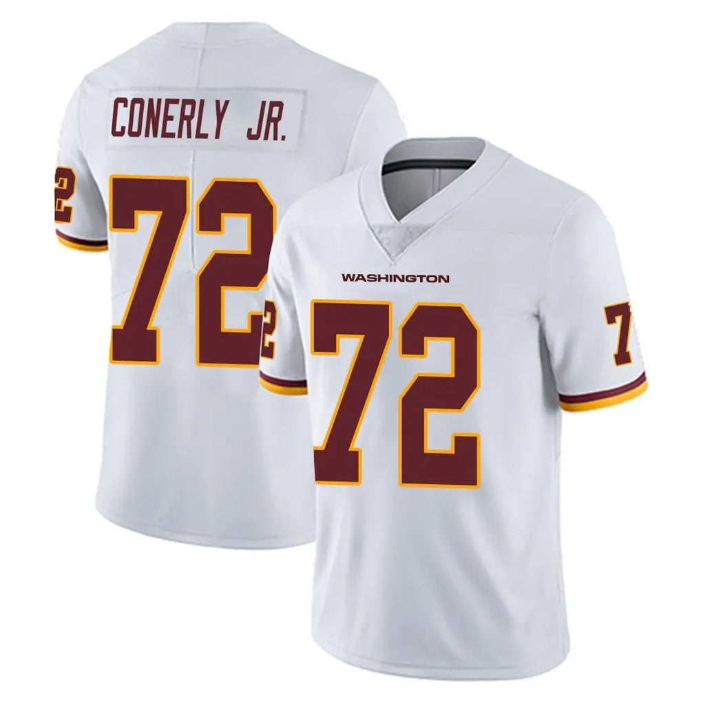 Punc W.Commanders #72 Josh Conerly Jr. Player White Limited Vapor Untouchable Home Game Stitched Jerseys