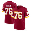 Punc W.Commanders #76 Sam Cosmi Player Burgundy Game Home Stitched Jerseys