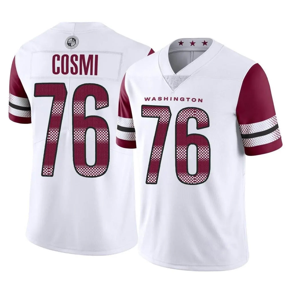 Punc W.Commanders #76 Sam Cosmi Player White Limited Vapor Home Game Stitched Jerseys