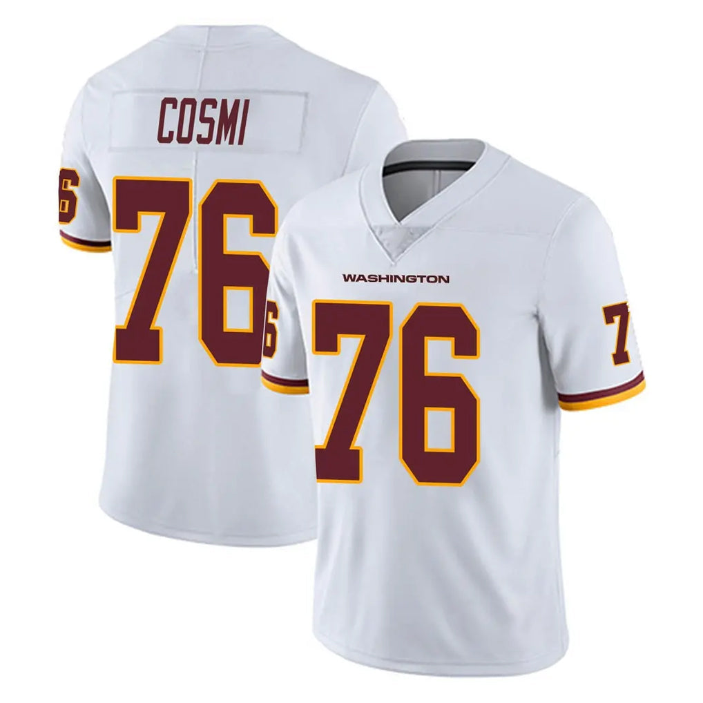 Punc W.Commanders #76 Sam Cosmi Player White Limited Vapor Untouchable Home Game Stitched Jerseys