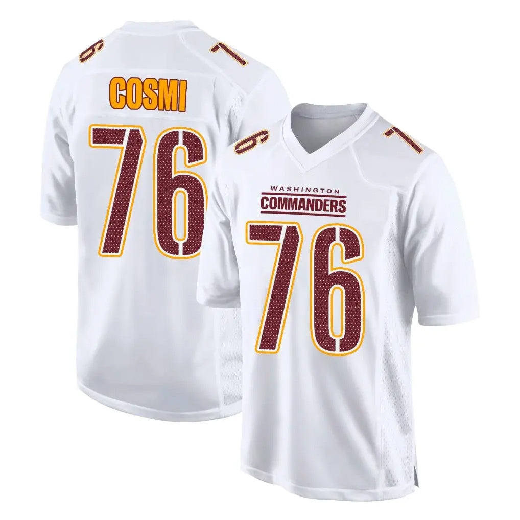 Punc W.Commanders #76 Sam Cosmi Player White Tundra Fashion Home Game Stitched Jerseys