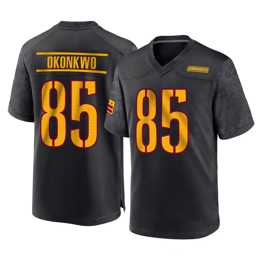 Punc W.Commanders #85 Chig Okonkwo Player Black Home Game Stitched Jerseys