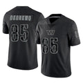 Punc W.Commanders #85 Chig Okonkwo Player Black Limited Reflective Home Game Stitched Jerseys