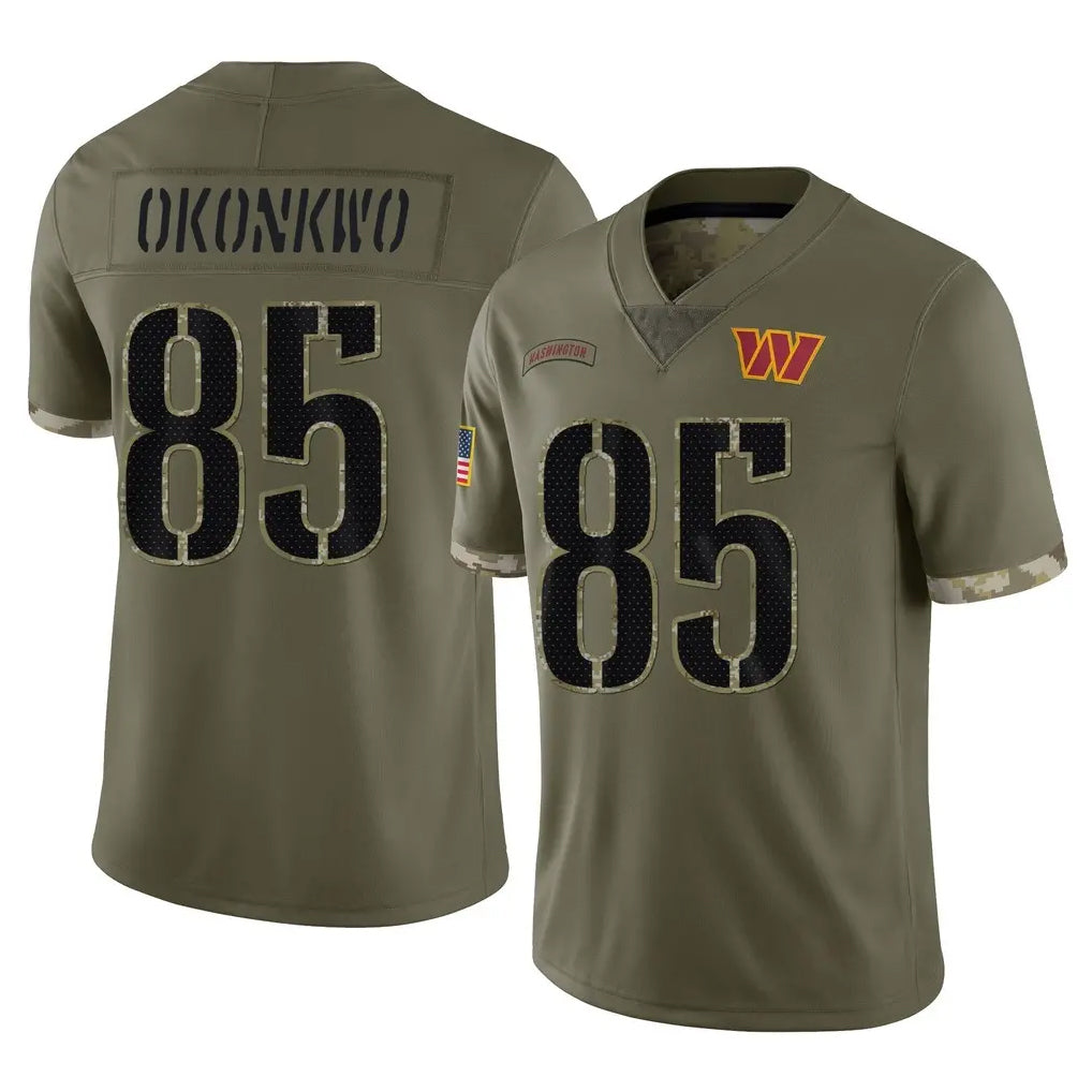 Punc W.Commanders #85 Chig Okonkwo Player Olive Salute To Service Limited Home Game Stitched Jerseys