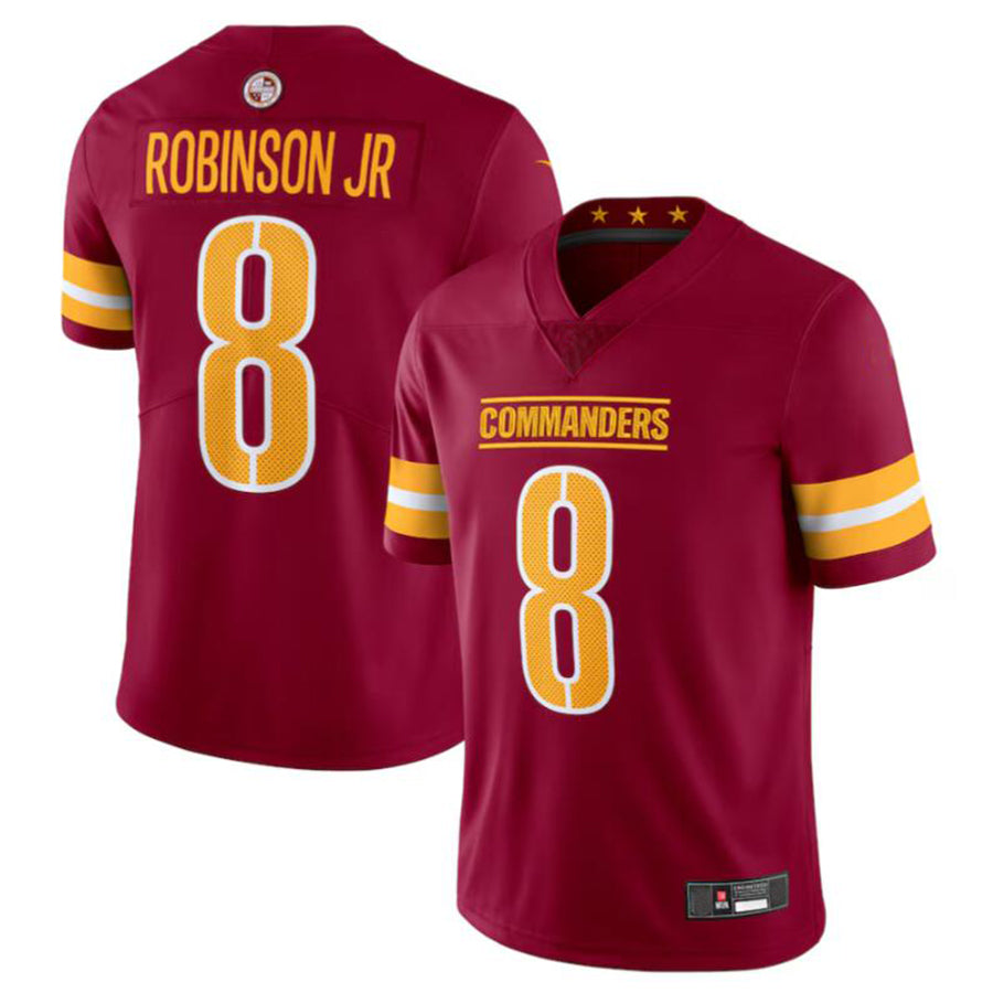 Punc W.Commanders #8 Brian Robinson Jr. Burgundy Vapor Untouchable Limited American Stitched Jerseys