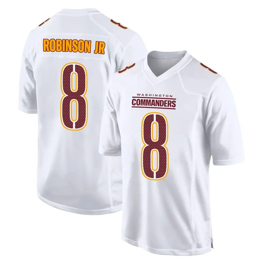 Punc W.Commanders #8 Brian Robinson Jr. Player Tundra White Fashion Stitched Jerseys