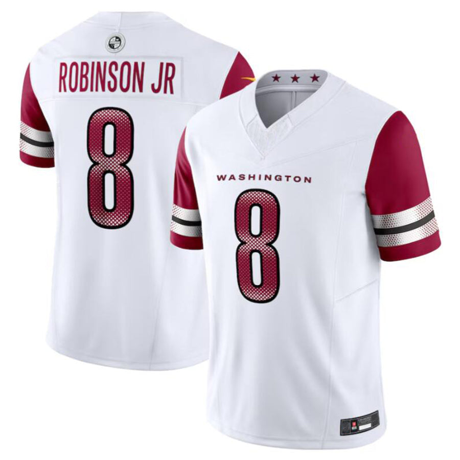 Punc W.Commanders #8 Brian Robinson Jr. White Vapor F.U.S.E. Limited American Stitched Jersey