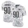 Punc W.Commanders #90 Charles Omenihu Player Arctic Camo Limited Salute To Service Home Game Stitched Jerseys