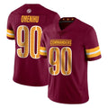 Punc W.Commanders #90 Charles Omenihu Player Burgundy Limited Vapor Home Game Stitched Jerseys