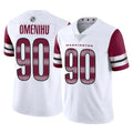 Punc W.Commanders #90 Charles Omenihu Player White Limited Vapor Home Game Stitched Jerseys