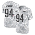 Punc W.Commanders #94 Daron Payne Player Arctic Camo Limited Salute To Service Home Game Stitched Jerseys