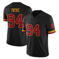 Punc W.Commanders #94 Daron Payne Player Black Limited Vapor Home Game Stitched Jerseys