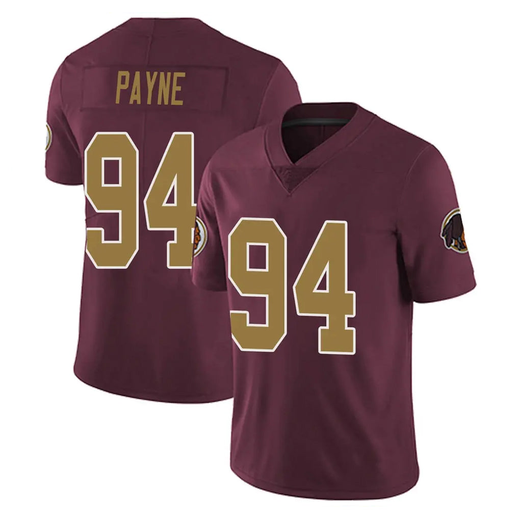 Punc W.Commanders #94 Daron Payne Player Burgundy Alternate Vapor Untouchable Home Game Stitched Jerseys