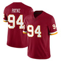 Punc W.Commanders #94 Daron Payne Player Burgundy Limited Team Vapor F.U.S.E. Home Game Stitched Jerseys