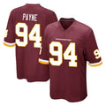 Punc W.Commanders #94 Daron Payne Player Burgundy Team Color Home Game Stitched Jerseys