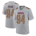 Punc W.Commanders #94 Daron Payne Player Gray Atmosphere Fashion Home Game Stitched Jerseys