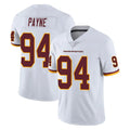 Punc W.Commanders #94 Daron Payne Player White Limited Vapor Untouchable Home Game Stitched Jerseys