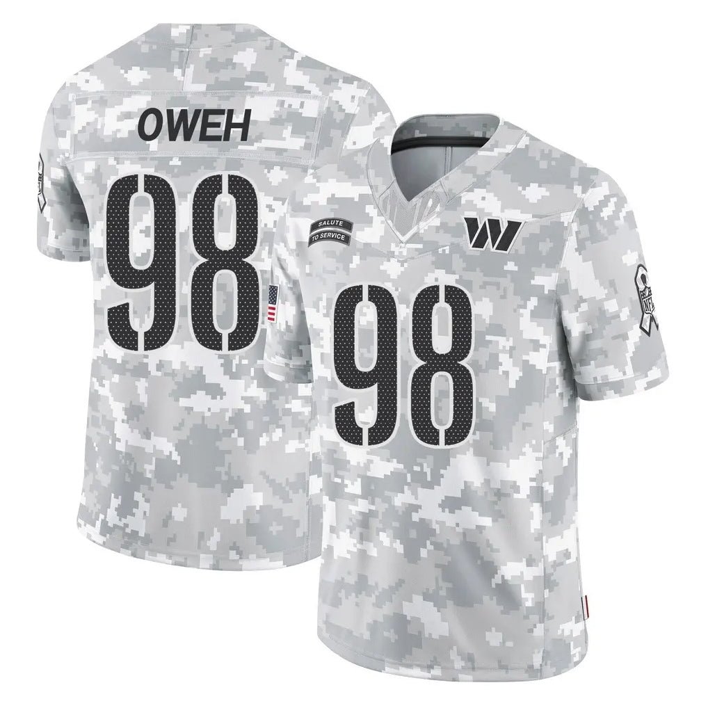 Punc W.Commanders #98 Odafe Oweh Player Arctic Camo Limited Salute To Service Home Game Stitched Jerseys