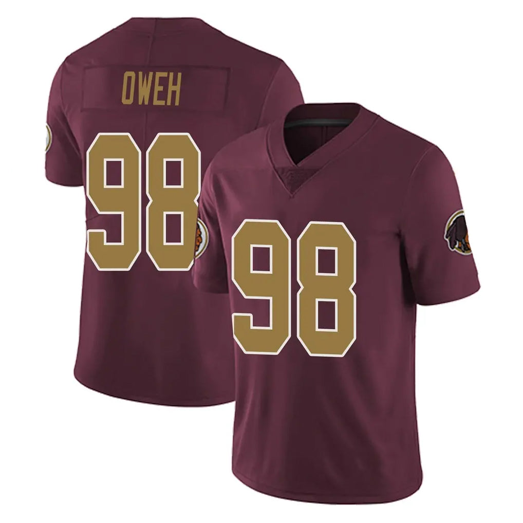 Punc W.Commanders #98 Odafe Oweh Player Burgundy Alternate Vapor Untouchable Home Game Stitched Jerseys